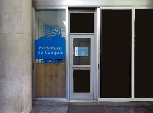 porta de entrada da Prefeitura do Campus